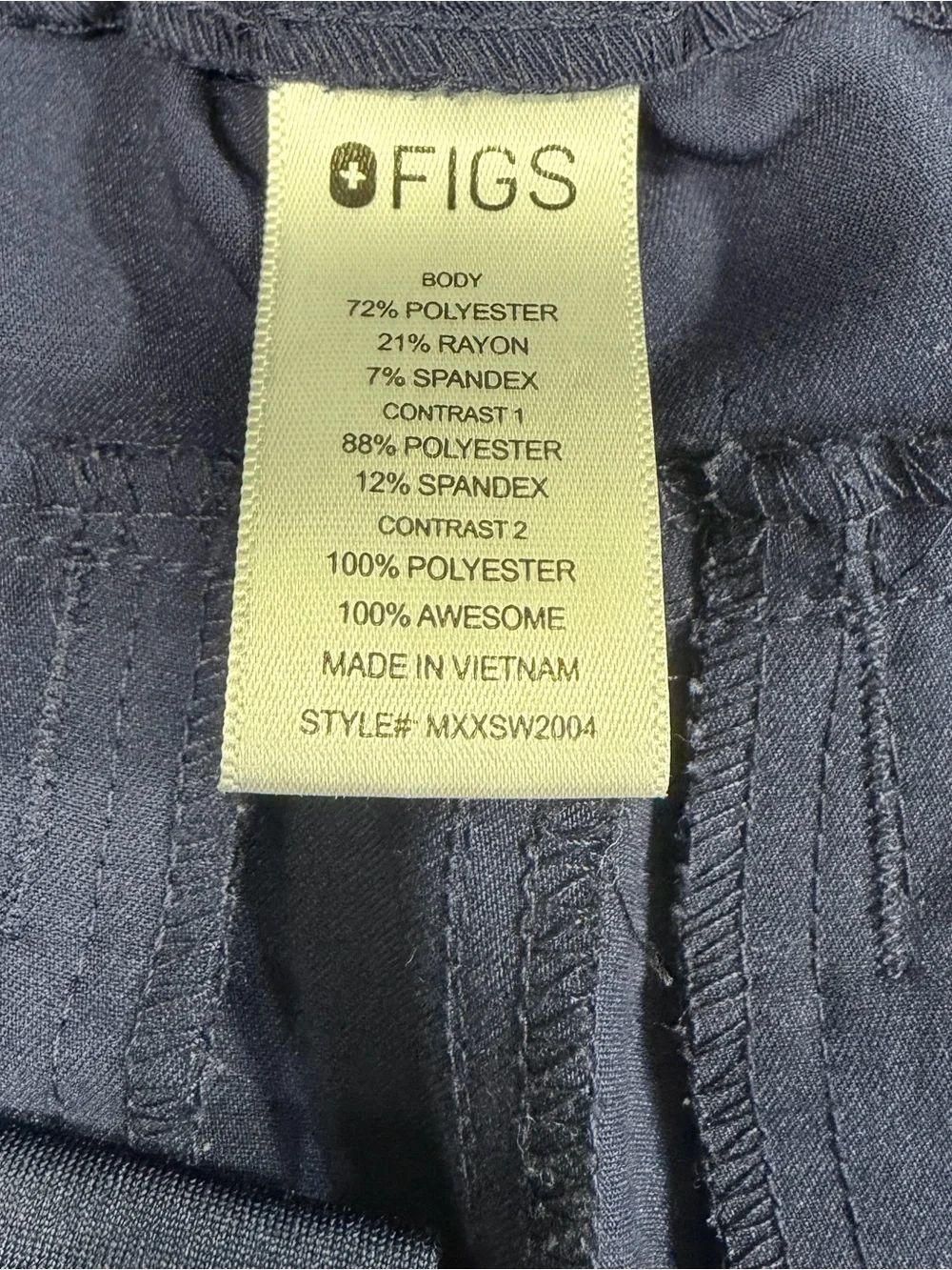 FIGS Men's Tansen Joggers Navy Scrub Pants, Medium
